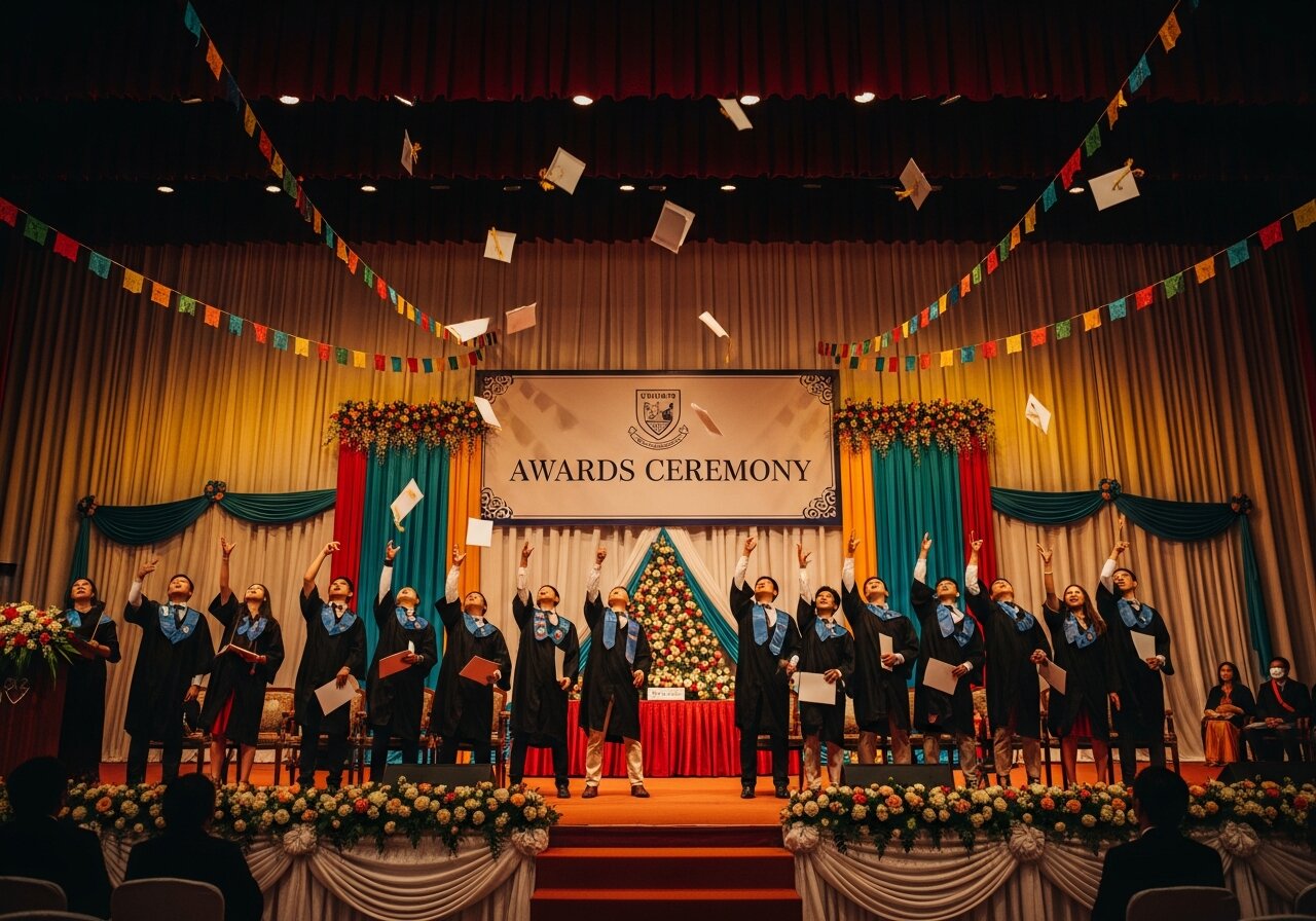 Diplome și bannere festivitate școlară