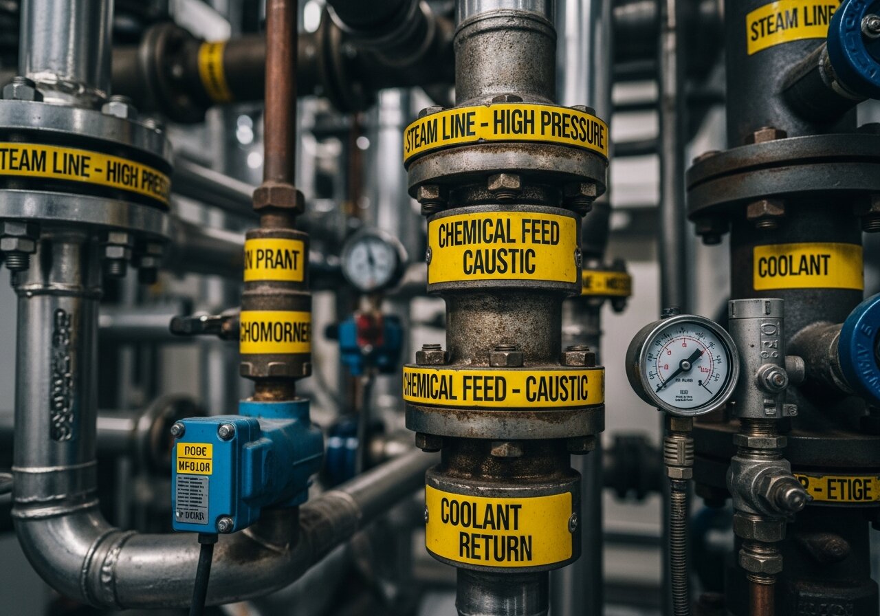 Etichetare industrială rezistentă pe utilaje