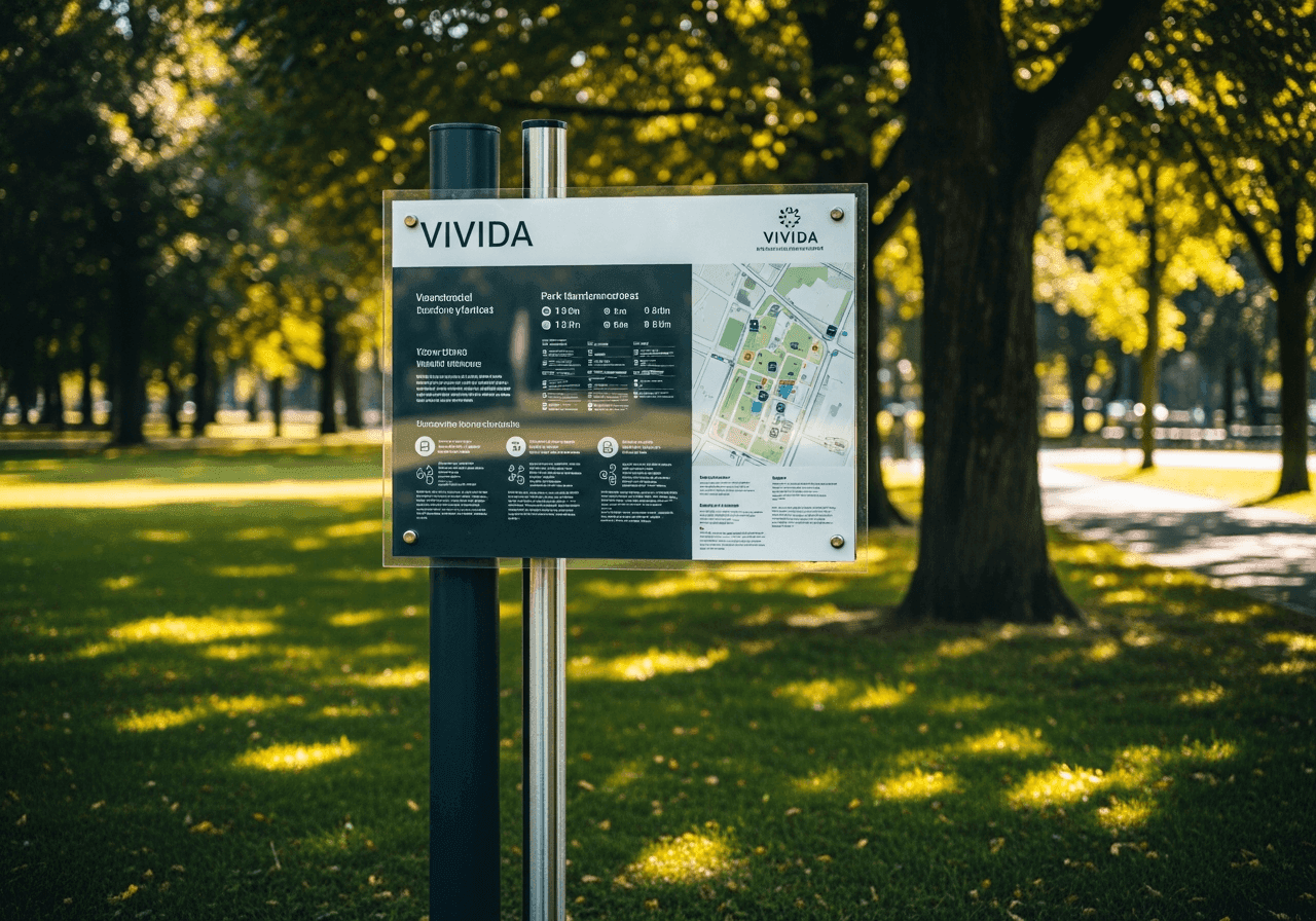 Panou de informare outdoor